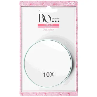 BO PARIS - Runder Spiegel mit Saugnapf – 10-fache Vergrößerung – Schminkspiegel – 1 Stück