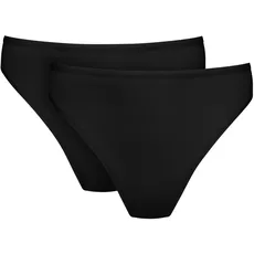 Mey Jazz-Pants Slips »PURE SENSE«, (Packung, 2 St.), mit hohem Taillensitz, schwarz