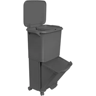 Wellhome Abfalleimer 38 l Anthracite Black