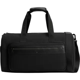 Tommy Hilfiger Herren Weekender Reisetasche Repreve Duffle mit Crossbody-Riemen, Schwarz (Black), Einheitsgröße