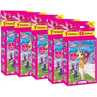 Mia and Me - Serie 8 - Mias Magische Einhörner - Sammelsticker - 5 Blister