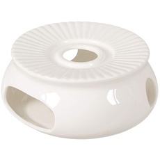Porzellan Stövchen/Teewärmer für Teekanne in weiß, Ø 14,5cm, Original Aricola®