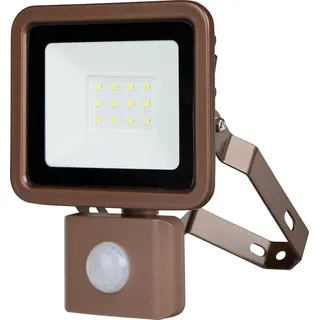REV Ritter LED Fluter 10 W Aluminium 800lm mit Bewegungssensor bronze