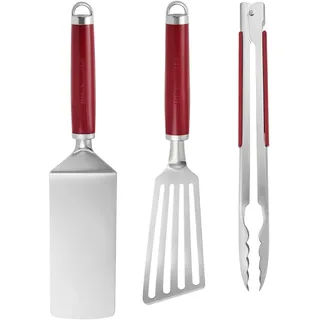 KitchenAid Grillbesteck-Set 3-teilig rot