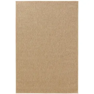 benuta Outdoorteppich Iowa Beige 80x150 cm , Kunststoff , Uni , Rechteckig , 80x150 cm , Oeko-Tex® Standard 100, Made in Turkey , wasserabweisend , Teppiche und Böden, Teppiche, Outdoorteppiche