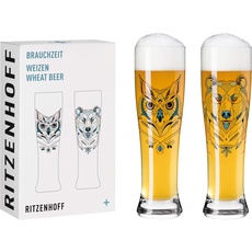 Bild RITZENHOFF BRAUCHZEIT Weizenbierglas-Set #1 von Andreas Preis, 646 ml, in Geschenkverpackung, 2 Stück (1er Pack)