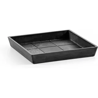 Ecopots Untersetzer Rotterdam Eckig Dunkelgrau 22 cm x 2,6 cm