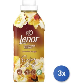 3x Lenor Weichspüler 525 Ml Konzentrat 25 Messbecher Gold & Blumen