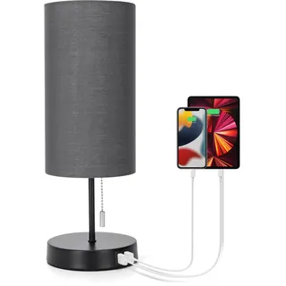 Aigostar Nachttischlampe Grau