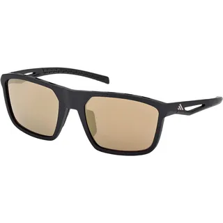 adidas Sport SP0111 02G - Matte Black/Brown Mirror