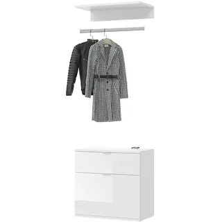 inn.furn Garderobenschrank SystemX 61 cm Weiß