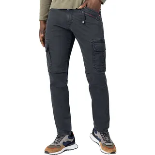 Timezone Herren Cargo Hose Regular BENTZ - Regular Fit - Grau Blau Stretch, Größe:32W / 32L, Farbe:T2 60011.4024-25-6458 Dark Ink Blue wash