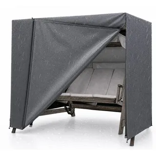 Abdeckung Hollywoodschaukel, für 2,3,4-Sitzer, wasserfest & Winddicht & UV-Schutz Schutzhülle - reißfeste Plane Gartenschaukel - 210x150x150cm - Grau, Grün