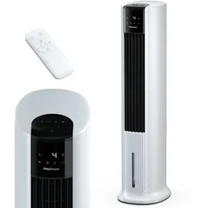 Pro Breeze 7L Mobiler Luftkühler mit 7 Geschwindigkeitsstufen, 3 Betriebsarten, Digitales Display, Klimagerät mobil ohne Abluftschlauch, Standventilator mit eingebautem 10h Timer, Weiß