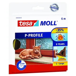 Tesa P-PROFILE 05390-00101-00 Dichtband tesamoll® P-Profil Fenster-Dichtungsband braun 9,0 mm x 6,0 m 1 Rolle