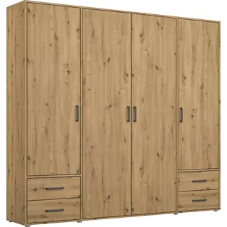 Rauch Drehtürenschrank VOYAGER 187 x 194 x 53 cm Braun