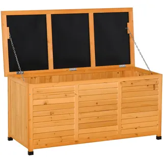 Outsunny Gartenbox 127 x 56 x 60 cm Gelb