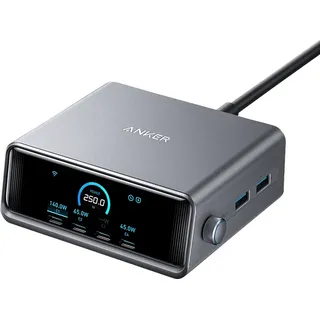 Anker Prime GaN Desktop Charger 250 W), mit 6 Ports