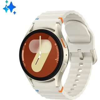 Samsung Galaxy Watch 7 BT 40mm Aluminiumgehäuse beige Silikonarmband beige S/M