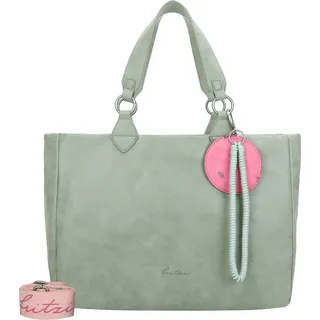 Fritzi aus Preußen Izzy Vintage Shopper Tasche 42 cm salbei