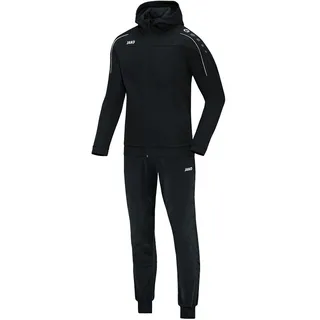 Jako Trainingsanzug Polyester Classico mit Kapuze Schwarz 4XL - Jogginganzug 2-teilig für Sport und Alltag, Jogginghose & Trainingsjacke