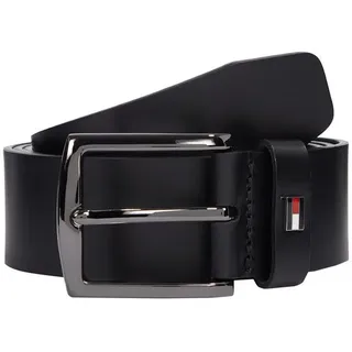 Tommy Hilfiger Herrengürtel Leder 3,5 cm schwarz 80