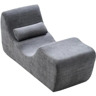 Vevor Relaxliege ergonomisch grau 80 x 60 x 200 cm mit Kissen