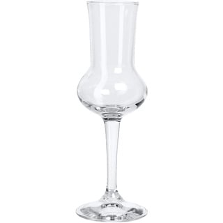 Bormioli Rocco 166181 Riserva Grappakelch, 80ml, mit Füllstrich bei 2cl + 4cl, Glas, transparent, 6 Stück