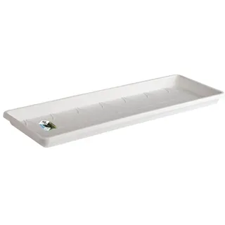 elho Barcelona Balkonkasten Untersetzer 70 - Untersetzer für Balkon & Außen - Ø 65.0 x H 2.8 cm - Weiß/Weiss