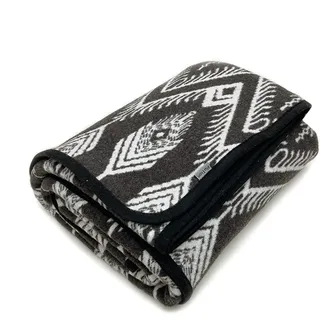 ACUSHLA Merino Wolldecke Warme Decke Wohndecke Sofadecke Blanket Tagesdecke Plaid Sofa Großer Überwurf Ideal für Outdoor-Camping, Alle Jahreszeiten (160x220 cm-Boho Grey)