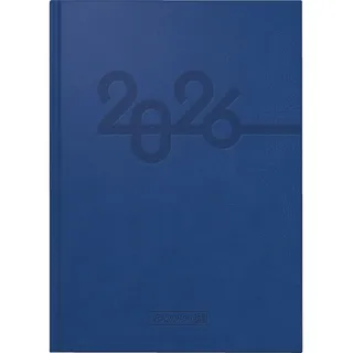 Brunnen Buchkalender Mod. 798 2026 | A5, Kunstleder, blau
