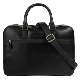Bugatti Aktentasche "REMO", echt Leder, schwarz,