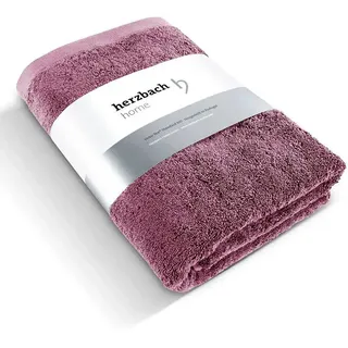 herzbach home Badetuch Pflaume, Textil, 100x150 cm Badtextilien, Badetücher