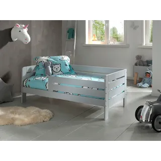 Vipack Kinderbett Juniorbett 70 x 140 cm Kiefer lackiert grau