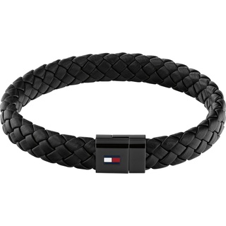 Tommy Hilfiger armband für Herren aus Leder Schwarz