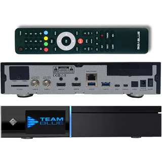 GiGaBlue UHD Quad 4K Pro – PVR-Receiver mit HBB-TV, Bluetooth 5.4, 2X FBC DVB-S2 Tuner, Gigabit-LAN (Ohne HDD)
