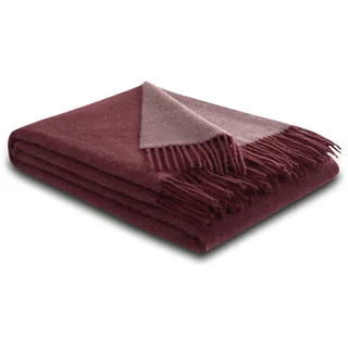 Biederlack Soft Impression im Doubleface-Look Kuscheldecke 150 x 200 cm Rot/Bordeaux