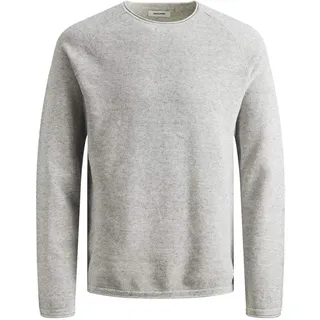 JACK & JONES Strickpullover Hill in Hellgrau-M