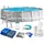 Frame Pool-Set Prism Rondo 549 x 122 cm inkl. Filterpumpe, Boden-Schutzplane, Abdeckplane, Poolleiter