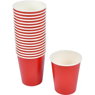Homéa, Set mit 20 Vitaminbechern, Pappe, 23 cl, Rot