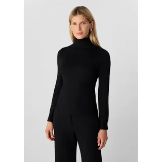 Comma, Rollkragenpullover Schwarz 40
