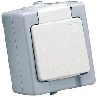 Kopp Schuko-Steckdose 1-fach Grau 1 St.