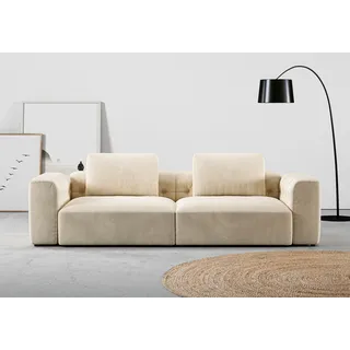 RAUM.ID 2,5-Sitzer »Cushid« Modulsofa, bestehend aus 2 Teilen, Breite 268 cm, beige