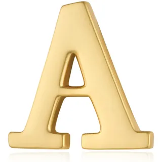HONEY BEAR 1 Stück Buchstaben Brief Broschen Pins A bis Z, für Herren/Damen Anzug Hemd,Matte Gold