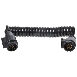 PRO PLUS ProPlus 343538 Spiralkabel Anhängerkabel Länge 3,5 Meter 8 Adern mit 2 Steckern - 3,5m,