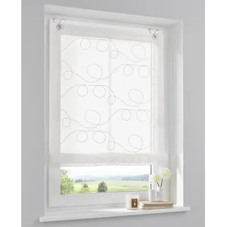 Heine Raffrollo in weiß | Gr.: 130-x-80-cm