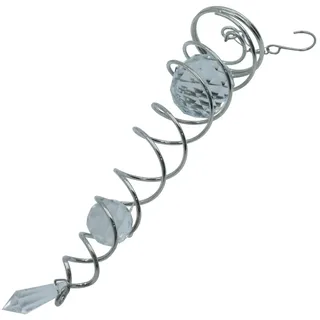 Durlo Crystal Twister, Kristall-Windspiel, Metall-Windspirale, Sonnenfänger, Garten Für Deko, Fenster, Balkon, Garten