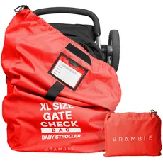 Bramble Transporttasche Kinderwagen (Rot) - Reisetasche/Schutzhülle Flugzeug - Buggy Tasche 120 x 60cm