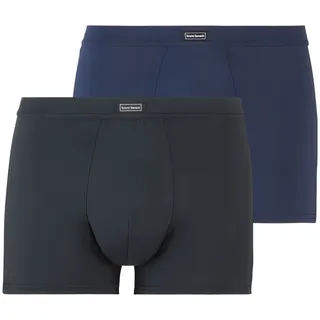 bruno banani Boxershorts, (2er Pack), mit angesetztem Bündchen Bruno Banani blaugrau/schwarz