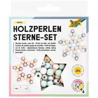 Folia Holzperlen Sterne